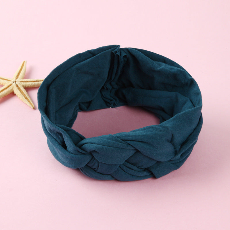 Nylon Headband Cross Chinese Knot Baby Hair Band