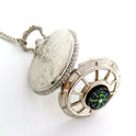 Compass Pocket Watch Necklace Ornament