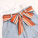 Fashion Women's Ribbon Belt With Skirt Chiffon Thin Narrow Long Small Scarf