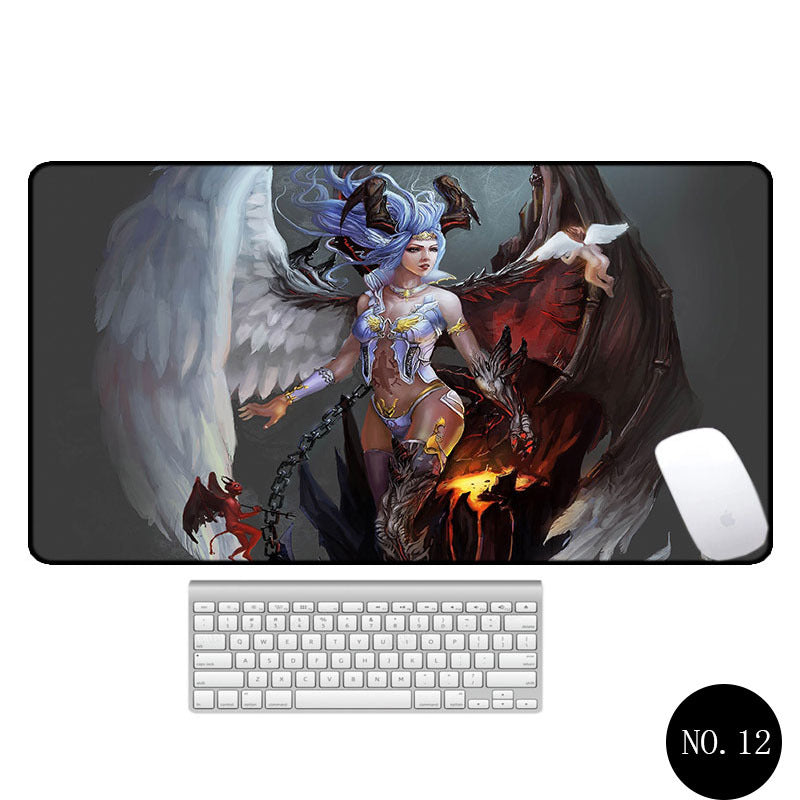 Angel Pattern Large Office Non-Slip Mouse Pad