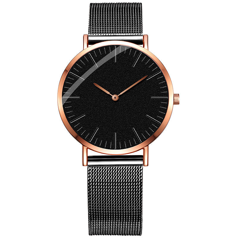 Men's alloy mesh belt watch