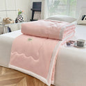 Summer Quilt Solid Color Air-conditioning Summer Cooling Duvet Double Gift Quilt Washable Single Thin Duvet