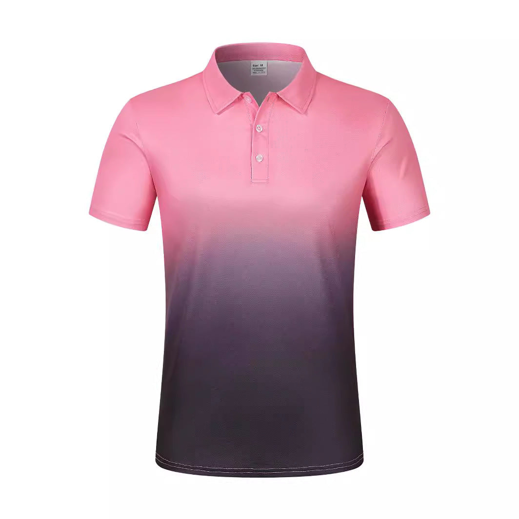 Pixie Gradient Pocket Polo Shirt Men