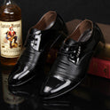 Men's casual pointed leather shoes