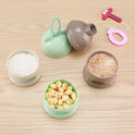 3 Layer Frog Style Portable Baby Food Storage Box Essential Cereal Cartoon Milk Powder Boxes Toddle Kids Formula Milk Container