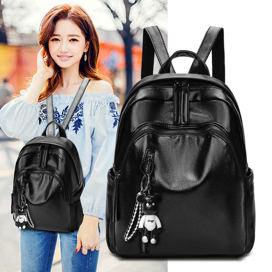 Women's pu backpack