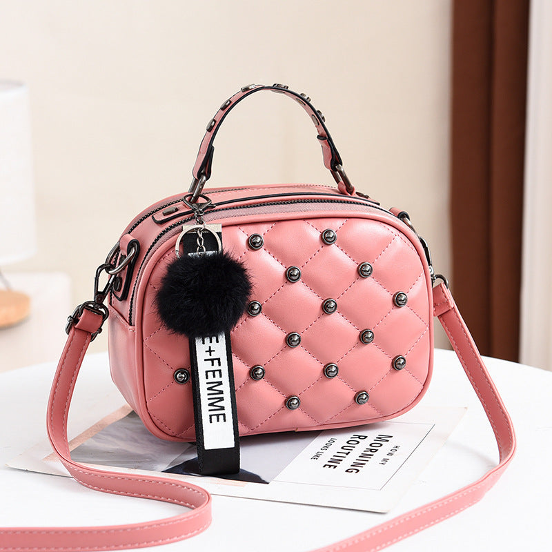 Studded fashion shoulder bag crossbody bag