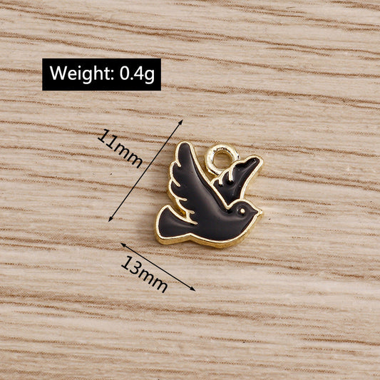 Cartoon Fashion Alloy Peace Dove Pendant