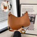 Women's Underarm Bag Solid Color Small Square Handbag Fashion Shoulder Bags