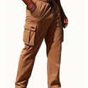 New Men's Leisure Cargo Drawstring Pants