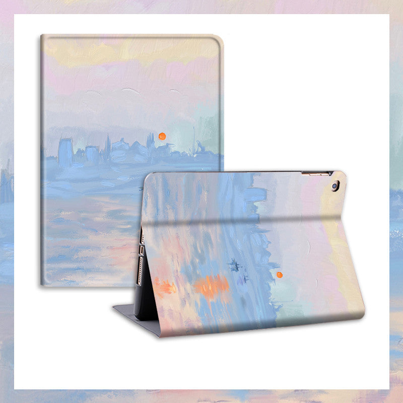 Literary Oil Painting Style Notebook Airbag Protector