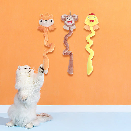 Creative Pet Supplies, Spring-loaded Plush Toys That Can Be Hung Up, Contain Catnip And Are Durable For Cats To Chew On