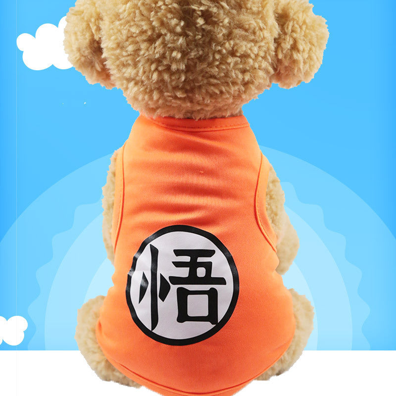 Cartoon Pet Vest Teddy Puppy Dog Clothes