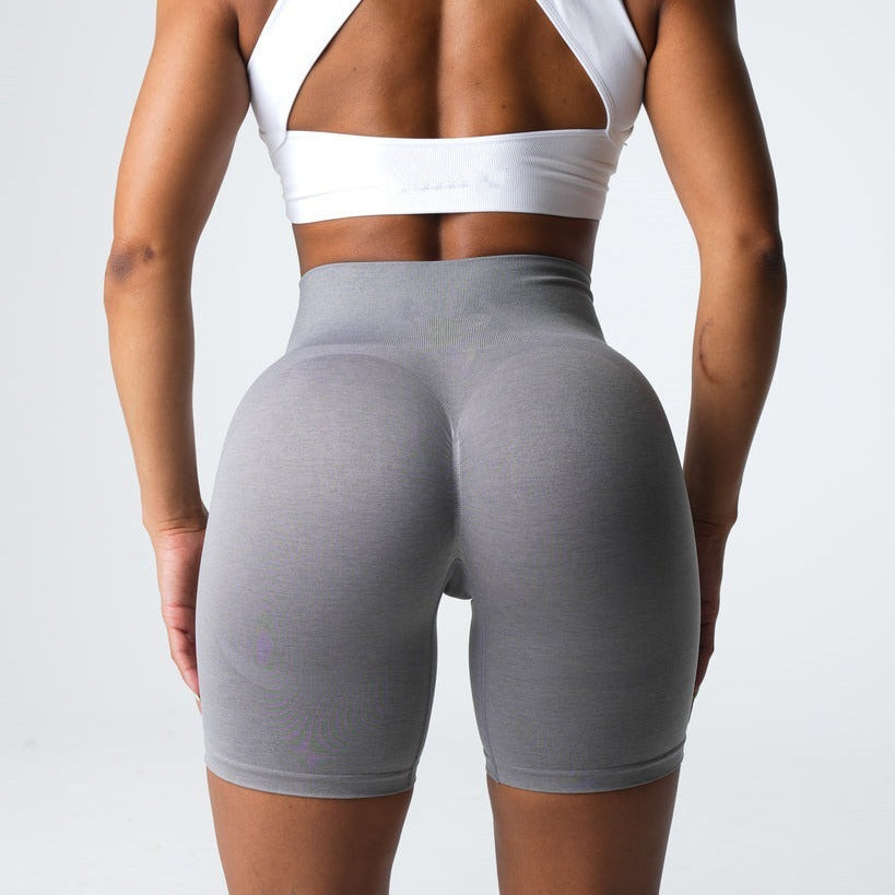 Gluteal Muscle Line Hip Raise Skinny Seamless Shorts Fitness Yoga Shorts