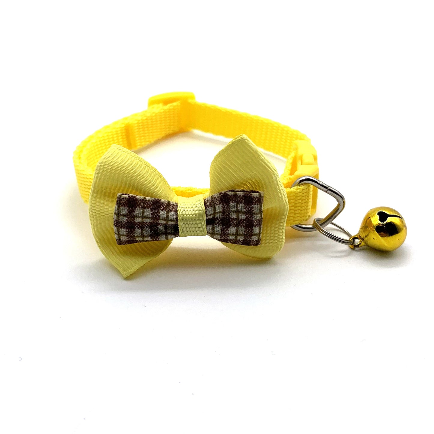 Pet Plaid Bow Collar Cat Cute