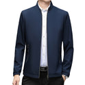 Stand Collar Middle-aged Men Casual Jacket