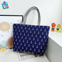 Simple Boat Anchor Portable Large Capacity Printed Handbag