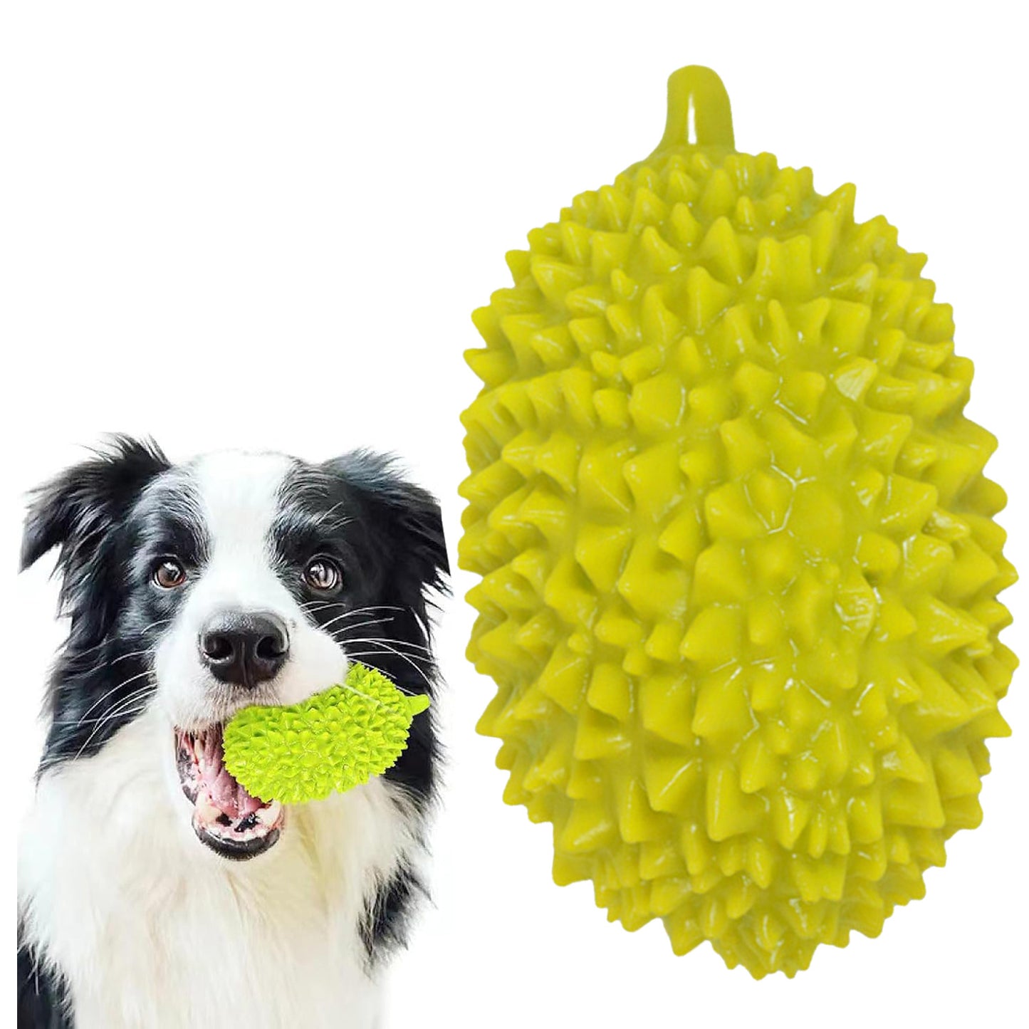 Durian-shaped Chewing Toys For Dogs Squeaky Toys Beautiful Fruits Tooth Cleaning And Training For Puppies Small And Medium Pets