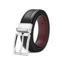 Men's Rotating Pin Buckle Genuine Leather Belt