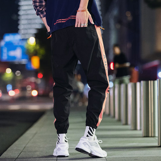 Men's Casual Pants Korean Youth Tie-foot Harem Pants Trendy Men's Casual Sports Pants