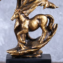 Trongwell Home Decor Bronze Horse Sculpture Statue Living Room