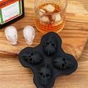 Creative 3D Skull Mold Ice Cube Tray Silicone Mold Soap Candle Moulds Sugar Craft Tools Bakeware Chocolate Moulds