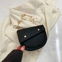 Casual Felt Solid Color One-shoulder Crossbody Bag Foreign Saddle