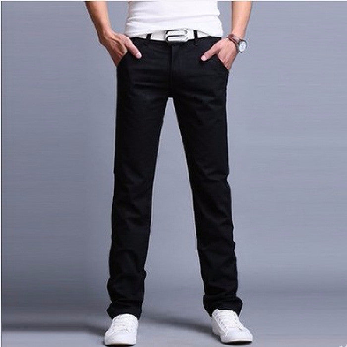 Trendy Slim Four Seasons Long Pants Men's Work Pants