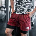 Men's Double-layer Anti-exposure Fitness Shorts