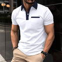 Slim Chest Pocket Short Sleeve Men