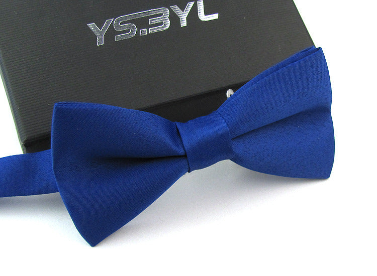 Matte Men's Solid Color Wedding Bow Tie Gentleman Polyester