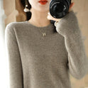 Round Neck Sweater Women's Pullover Sweater