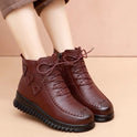 Women's Winter Warm With Velvet Flat Soft Bottom Non-slip Ankle Boots