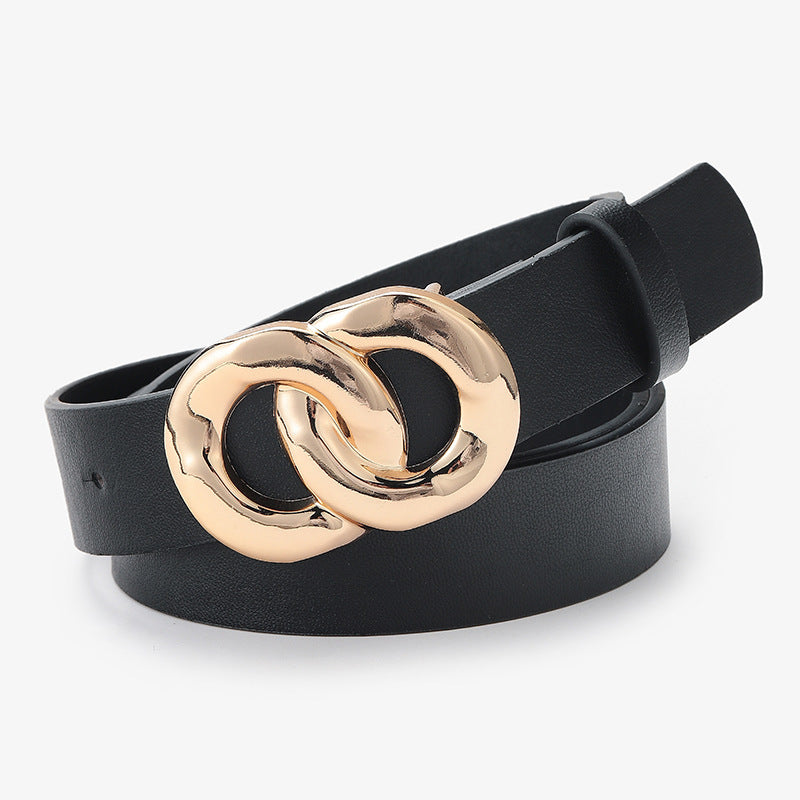 Hong Kong Style Fashion Chain Buckle Women's Belt Decoration