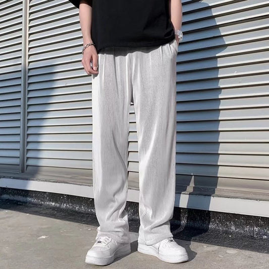 Men's Thin Loose Straight-leg Wide-leg Pants