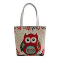 Small Retro Embroidered Canvas Handbag