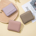 Women's Leather Multi-functional Short Wallet