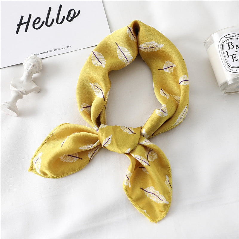 Female Ornament Satin Fashion Scarf