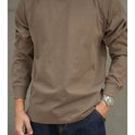 Vintage Cotton Raglan Long Sleeve Neckline Inner Bottoming Shirt Autumn Men