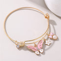 Oil Dripping Butterfly Small Flower Bracelet Simple