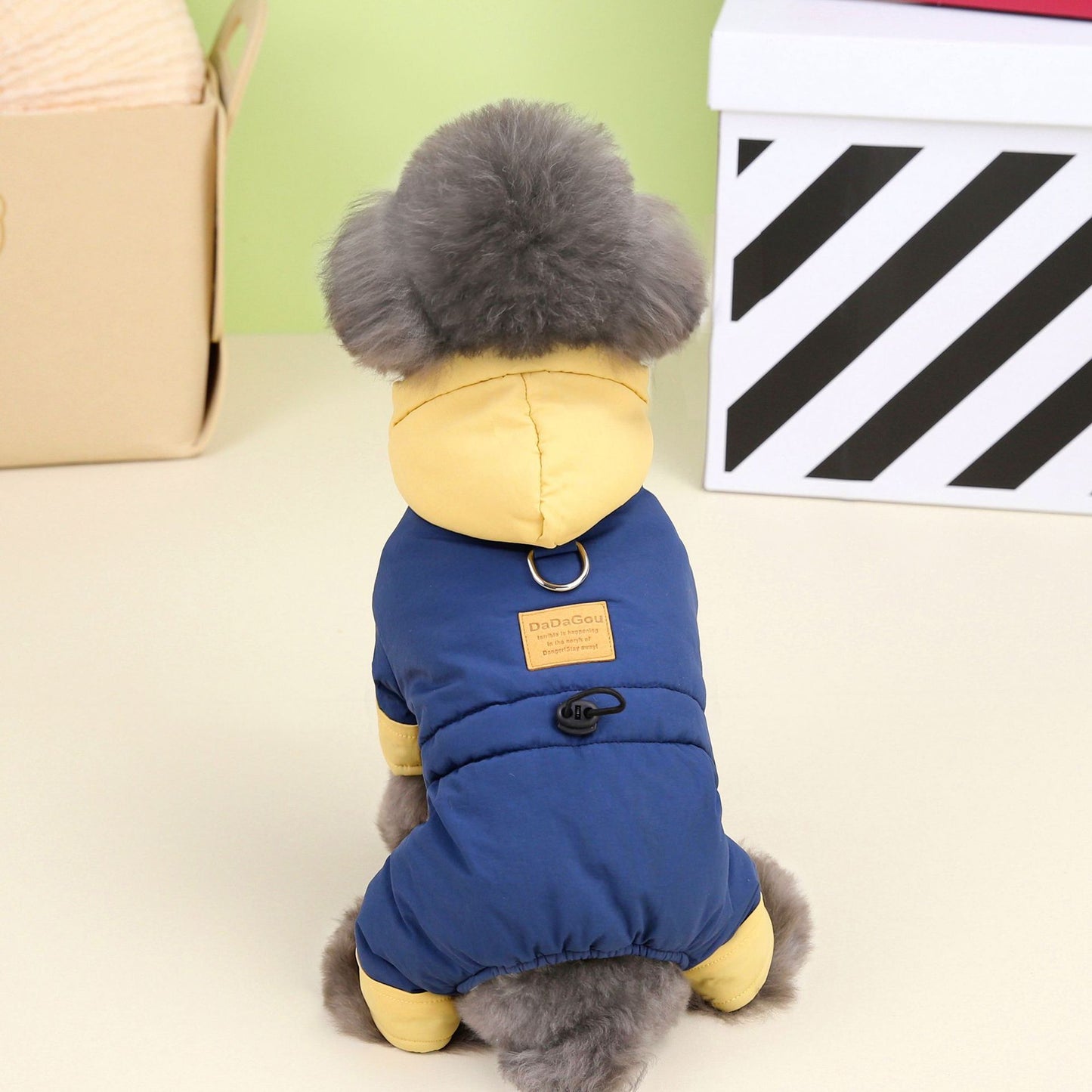 Pet Clothes Dog Autumn And Winter Four-leg Cotton-padded Clothes