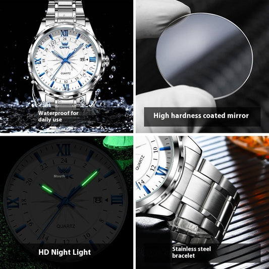 Waterproof Luminous Men's Watch Personality Quartz