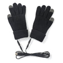 USB Heating Electric Heating Gloves Thermal Thickened Knitting