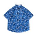 Retro Printed Shirt Short Sleeve Loose Design