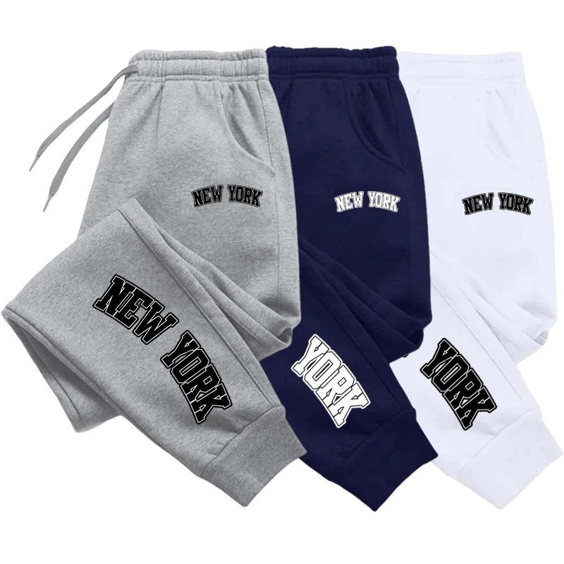 Letter Printed Casual Sports Straight Sweatpants