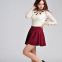 Spring and summer new Korean version of the high waist pettiskirt sun skirt anti-light safety half-length skirt explosion