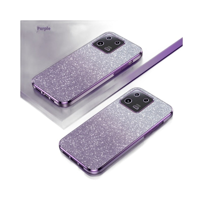 Gradient Glitter Suitable For Xiaomi 146D Electroplating Phone Case 13 Fine Holes