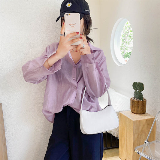 Fashion And Simple Messenger One-shoulder Armpit Bag