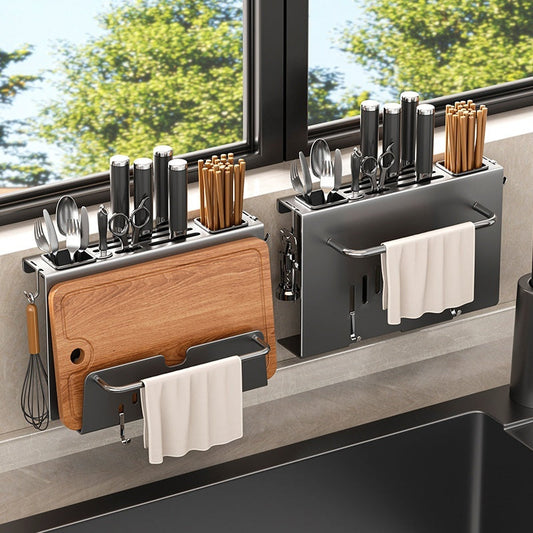 Knife Rack Storage Rack Home Wall-mounted Multi-functional Kitchen