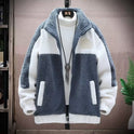 Winter Fleece Lined Padded Warm Keeping Cotton Coat Men's Cashmere Jacket